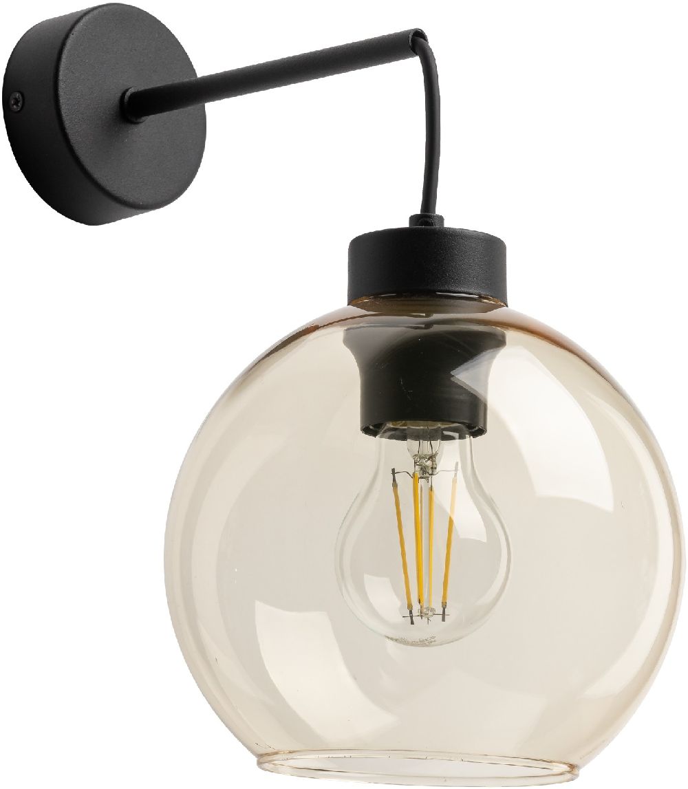 TK Lighting Cubus Wandleuchte 1x15 W bernstein 4135