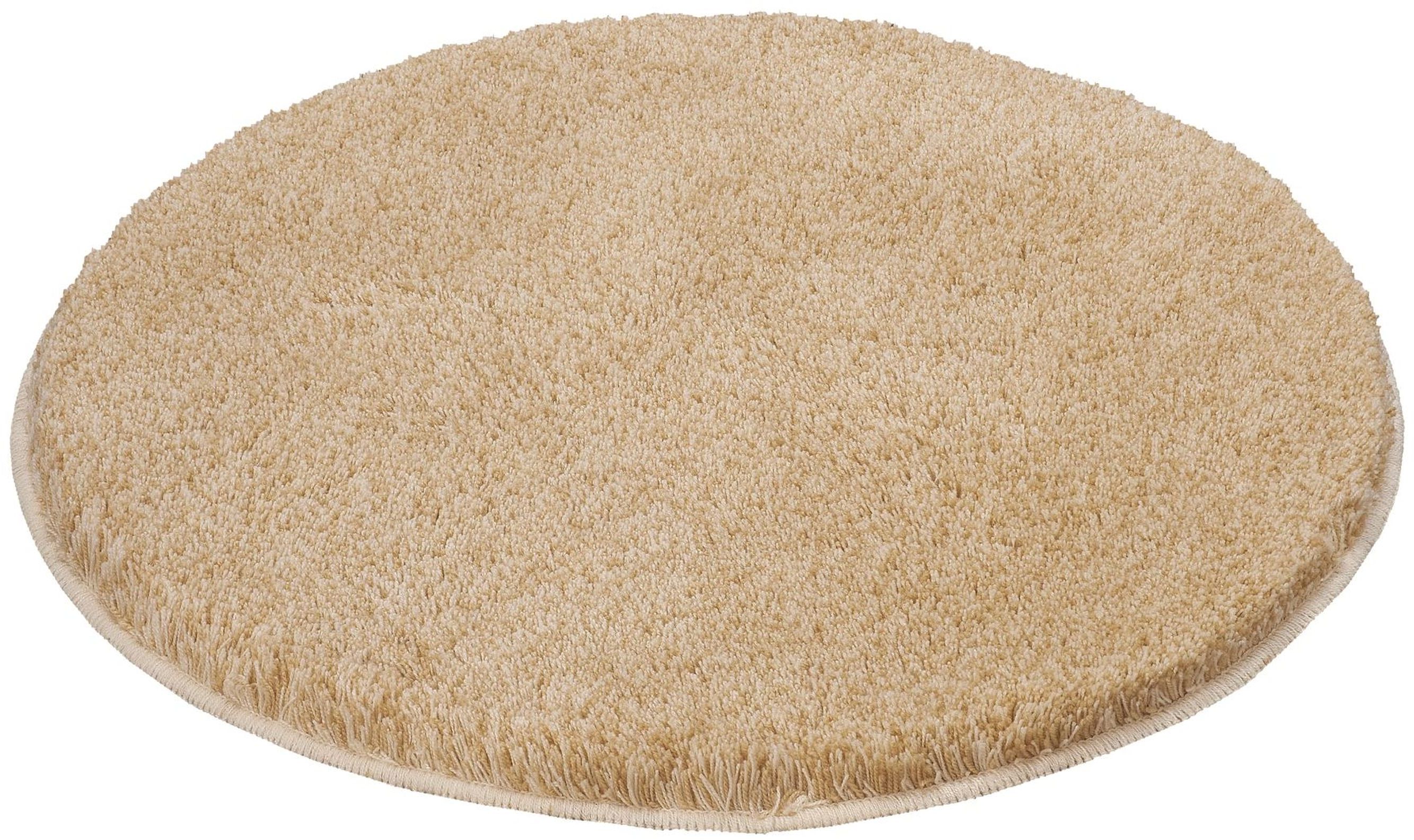 Kleine Wolke Relax Badteppich 100x100 cm rund beige 5405220521