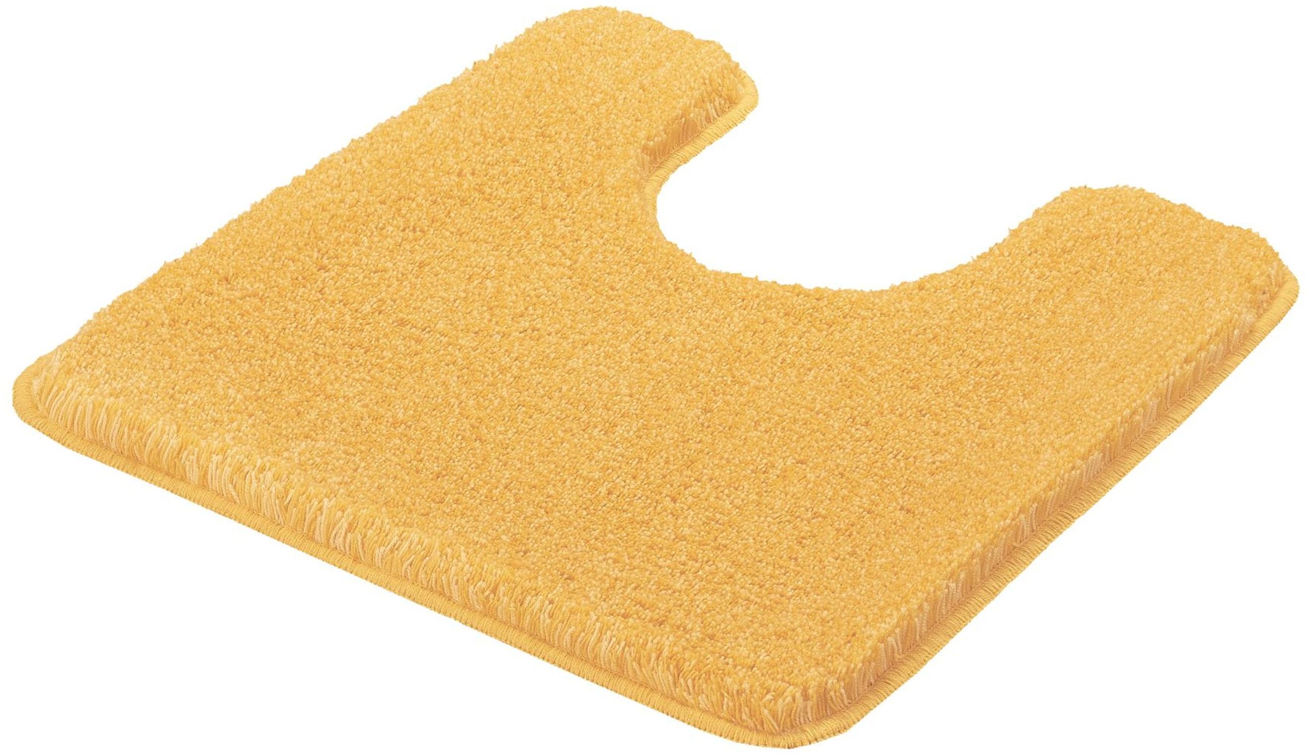 Kleine Wolke Relax Badezimmerteppich 55x55 cm WC-Vorleger gelb 5405553129