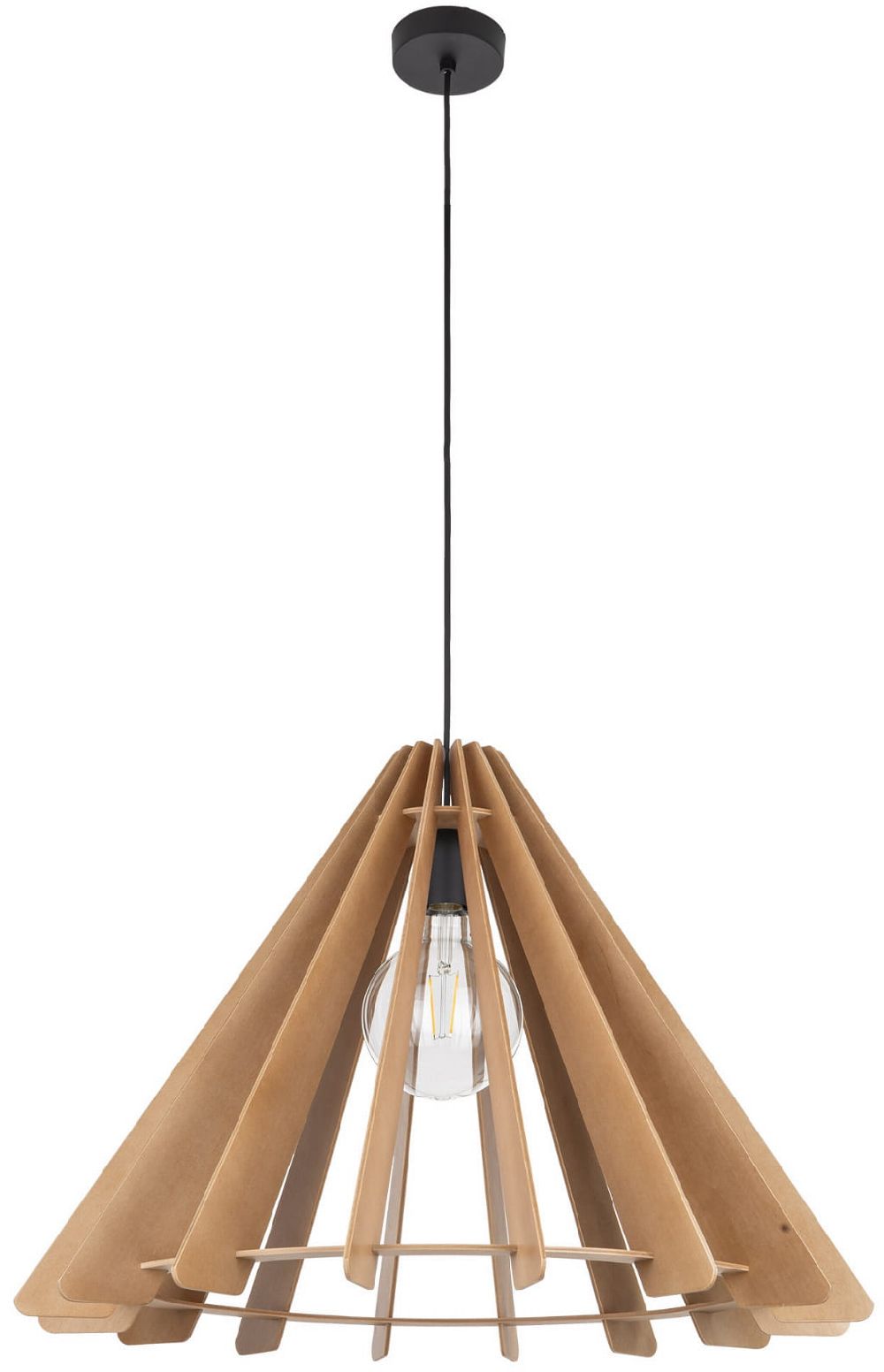 TK Lighting Eris Pendelleuchte 1x15 W braun 6611