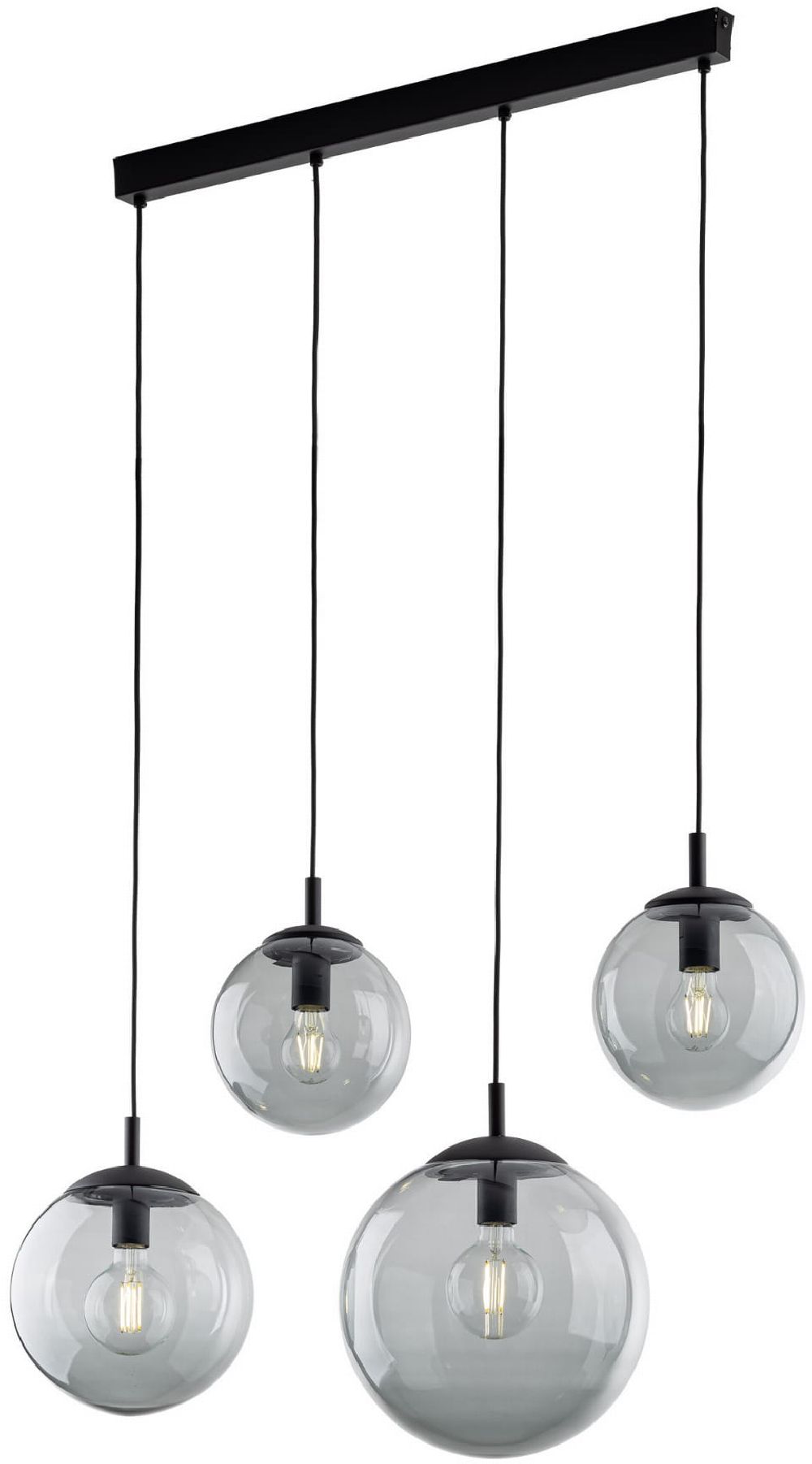 TK Lighting Esme Pendelleuchte 4x15 W graphit 5381