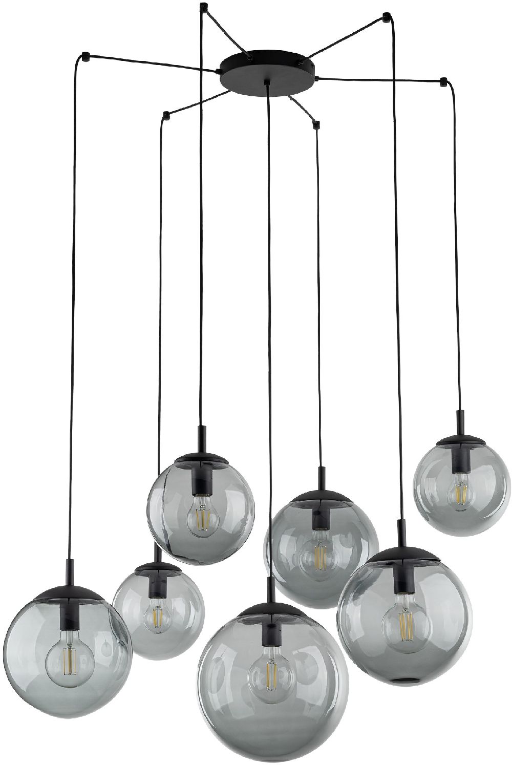 TK Lighting Esme Pendelleuchte x15 W graphit 5385