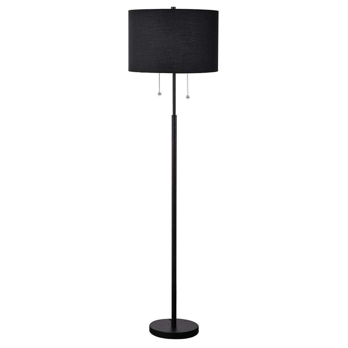 Light Prestige Fogo Stehlampe 2x15 W schwarz LP03042FBK