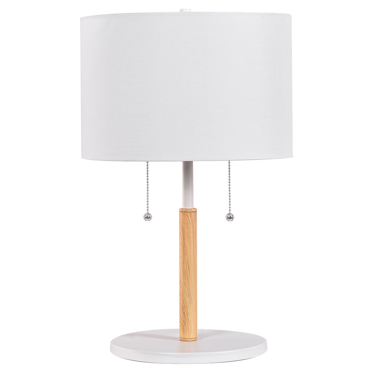 Light Prestige Fogo Tischlampe 2x15 W weiß LP03042TWH