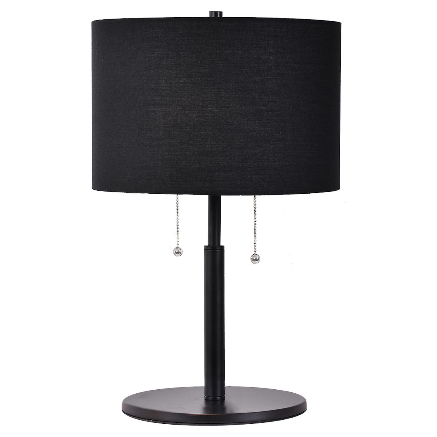 Light Prestige Fogo Tischlampe 2x15 W schwarz LP03042TBK