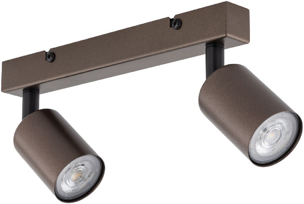 TK Lighting Top Deckenlampe 2x10 W braun 6180