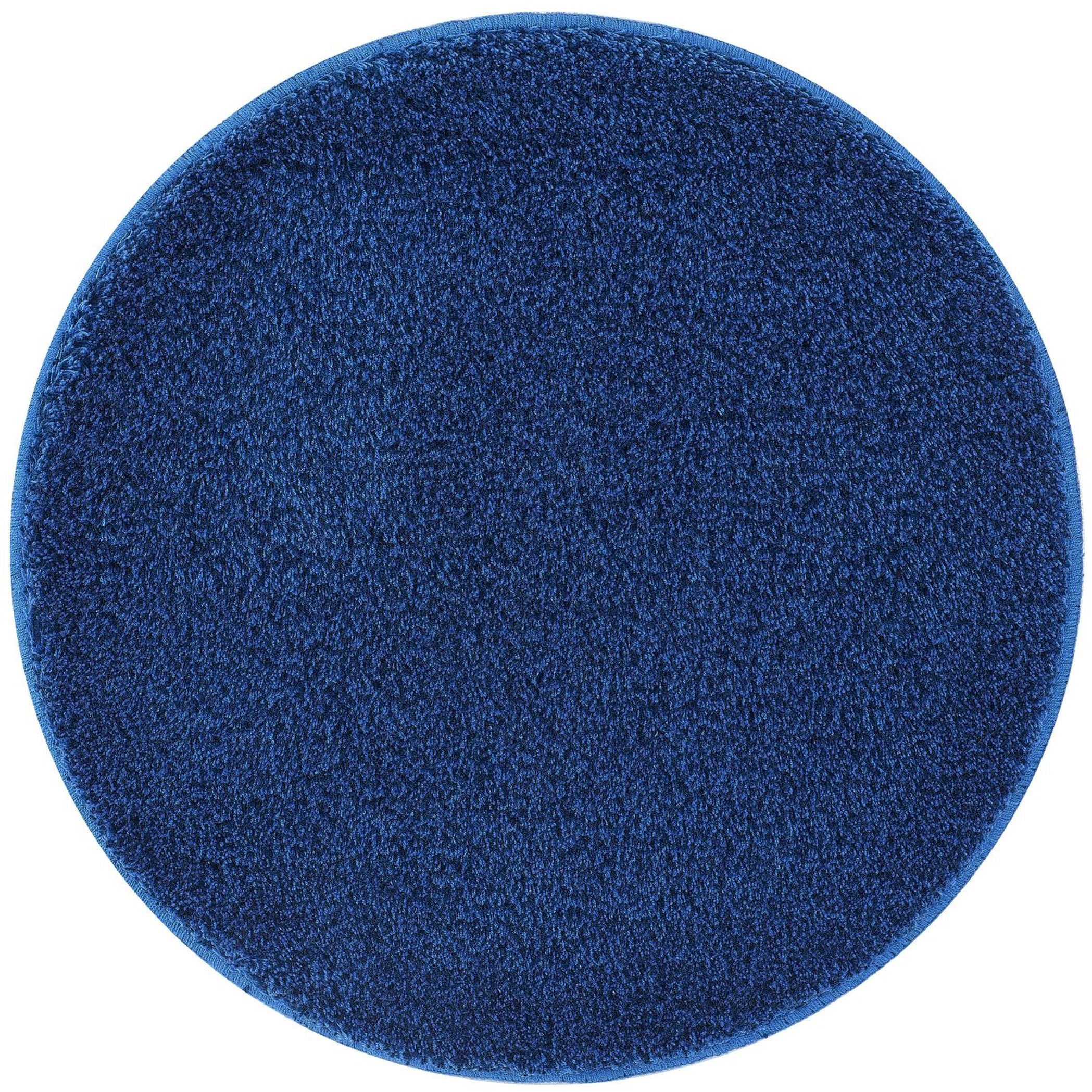 Kleine Wolke Relax Badezimmerteppich 100x100 cm rund blau 5405736521