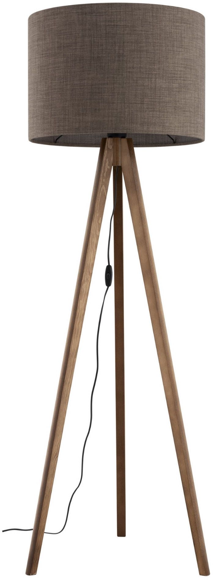 TK Lighting Grand Stehlampe 1x15 W holz-braun 16019