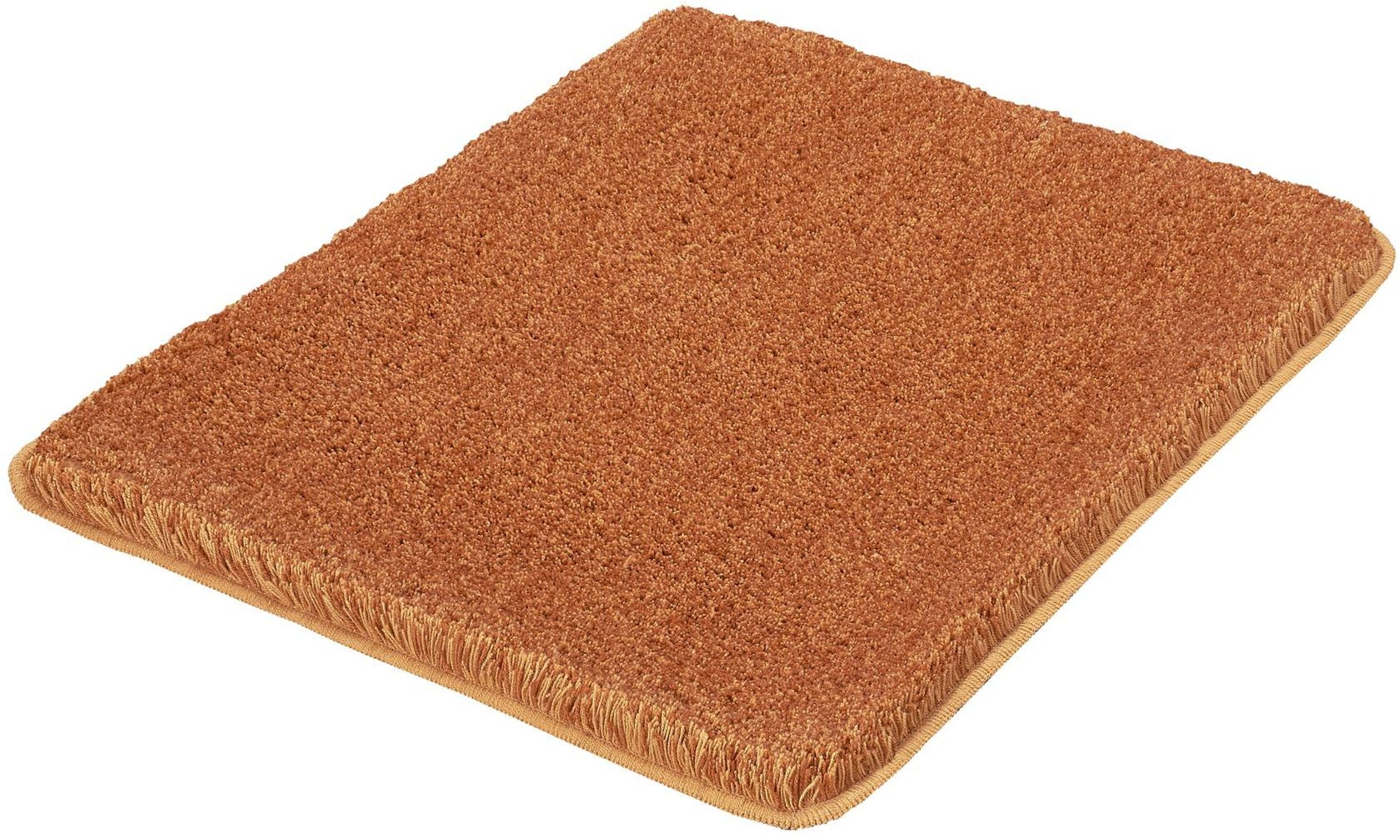 Kleine Wolke Relax Badezimmerteppich 65x55 cm rechteckig orange 5405316539