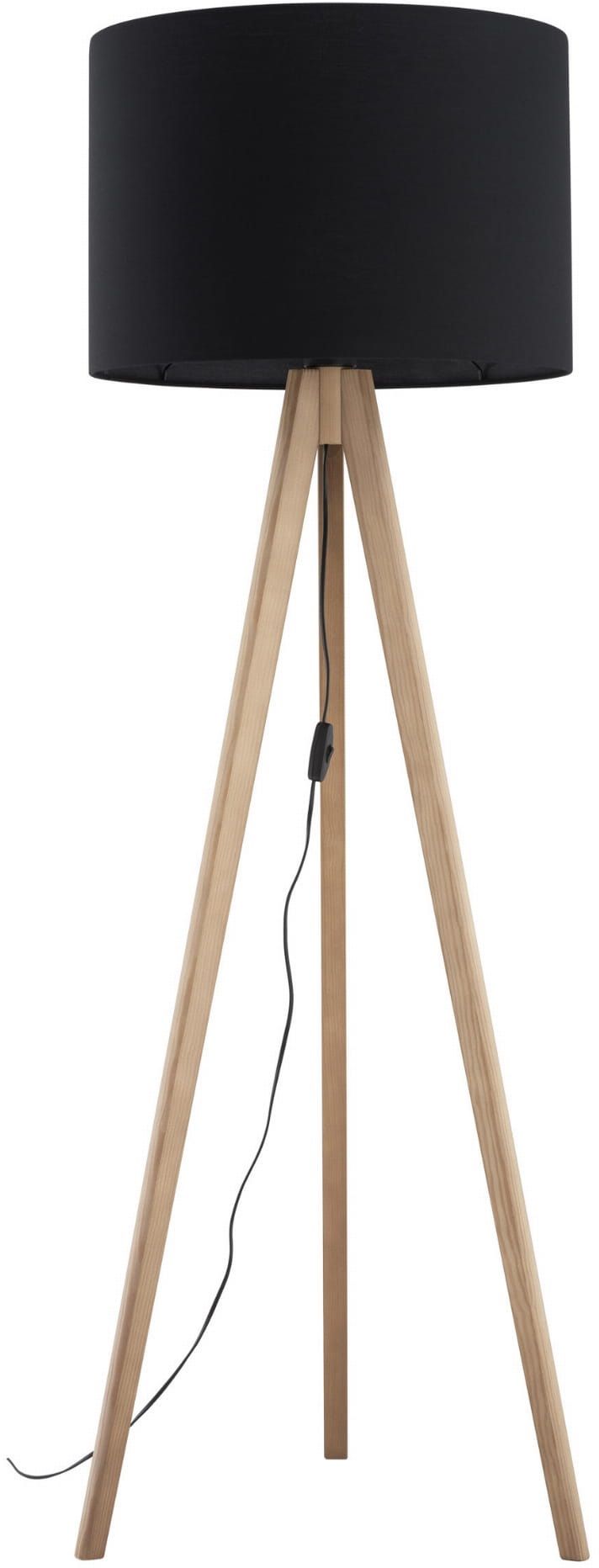 TK Lighting Grand Stehlampe 1x15 W schwarz-holz 16008