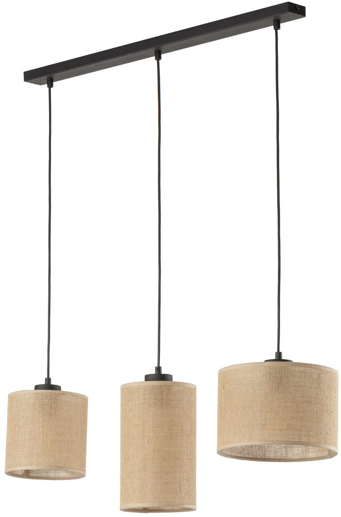 TK Lighting Juta Pendelleuchte 3x15 W schwarz 4954