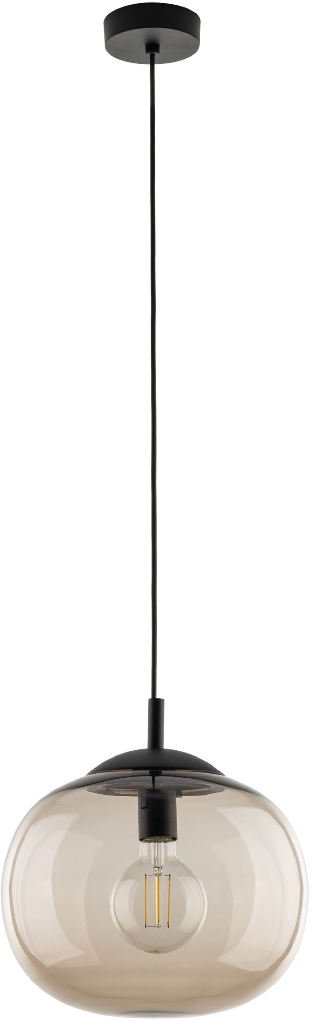 TK Lighting Vibe Pendelleuchte 1x15 W bernstein 4677