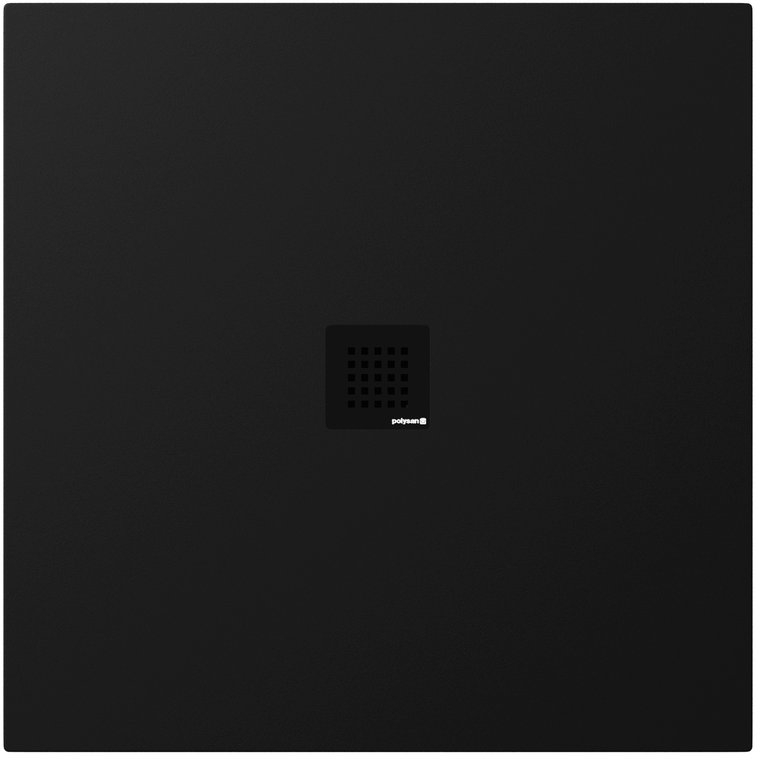 Polysan Treneca Quadratische Duschwanne 90x90 cm schwarz 84300.21