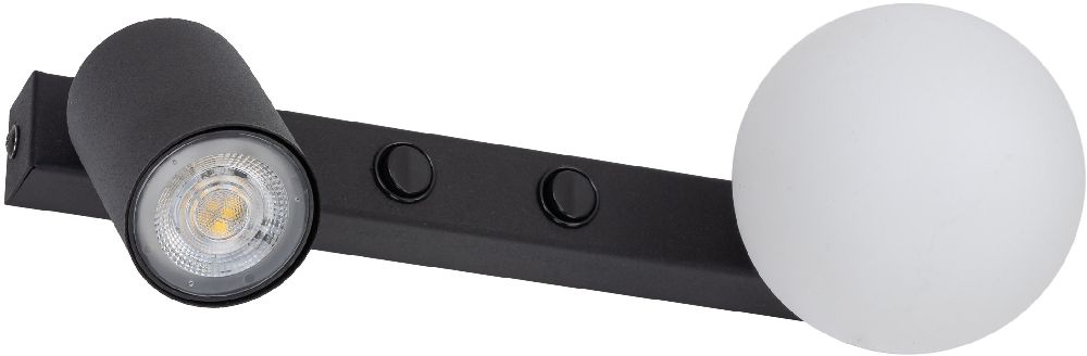 TK Lighting Vox Wandleuchte 2x10 W schwarz 10148