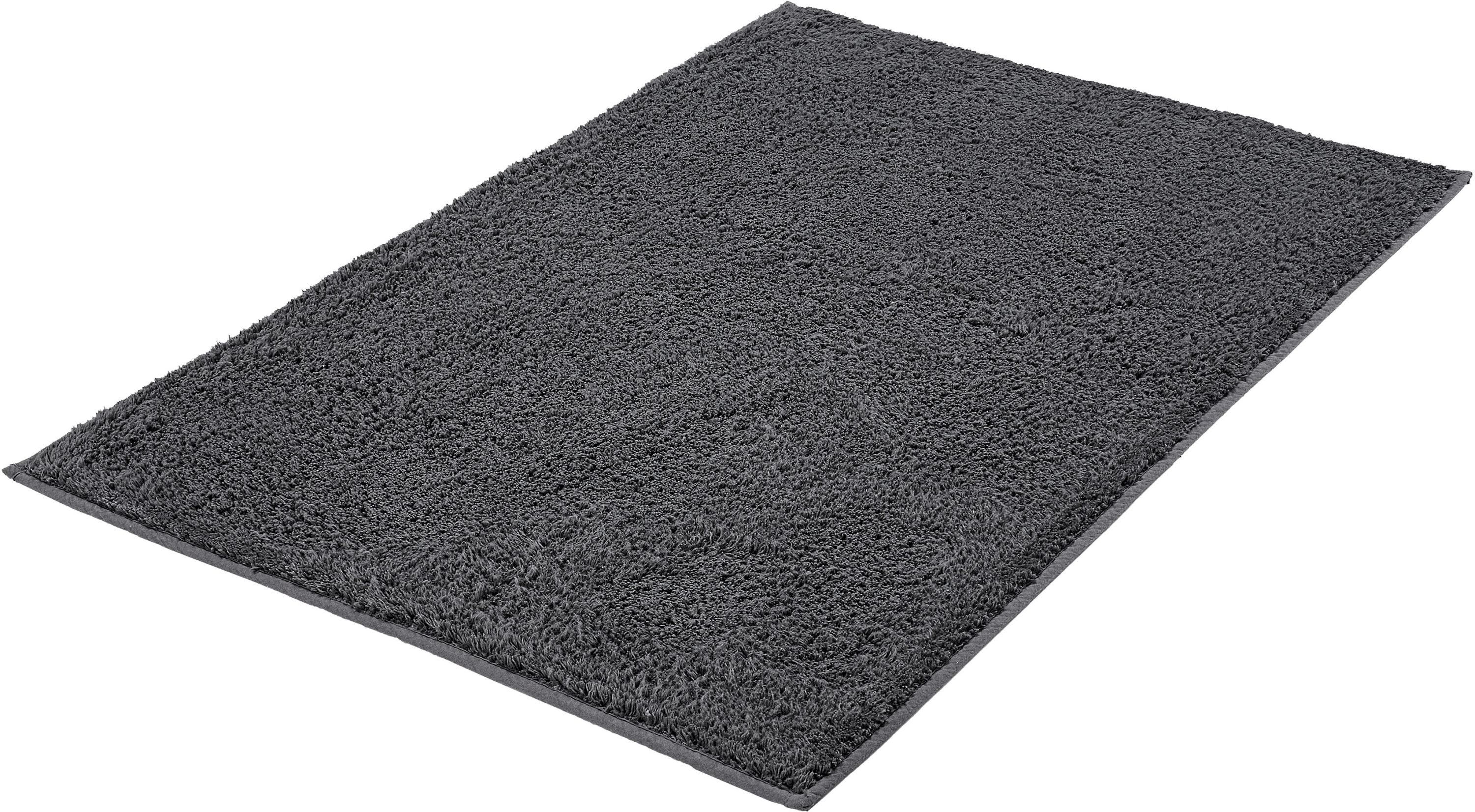 Kleine Wolke Kansas Badezimmerteppich 140x80 cm rechteckig grau 4018905657