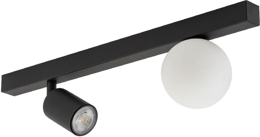 TK Lighting Vox Deckenlampe 2x10 W schwarz 10000