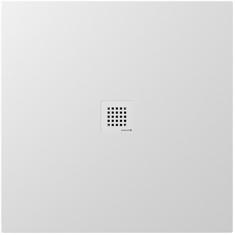 Polysan Treneca Quadratische Duschwanne 100x100 cm weiß 84301.11