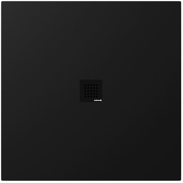 Polysan Treneca Quadratische Duschwanne 100x100 cm schwarz 84301.21