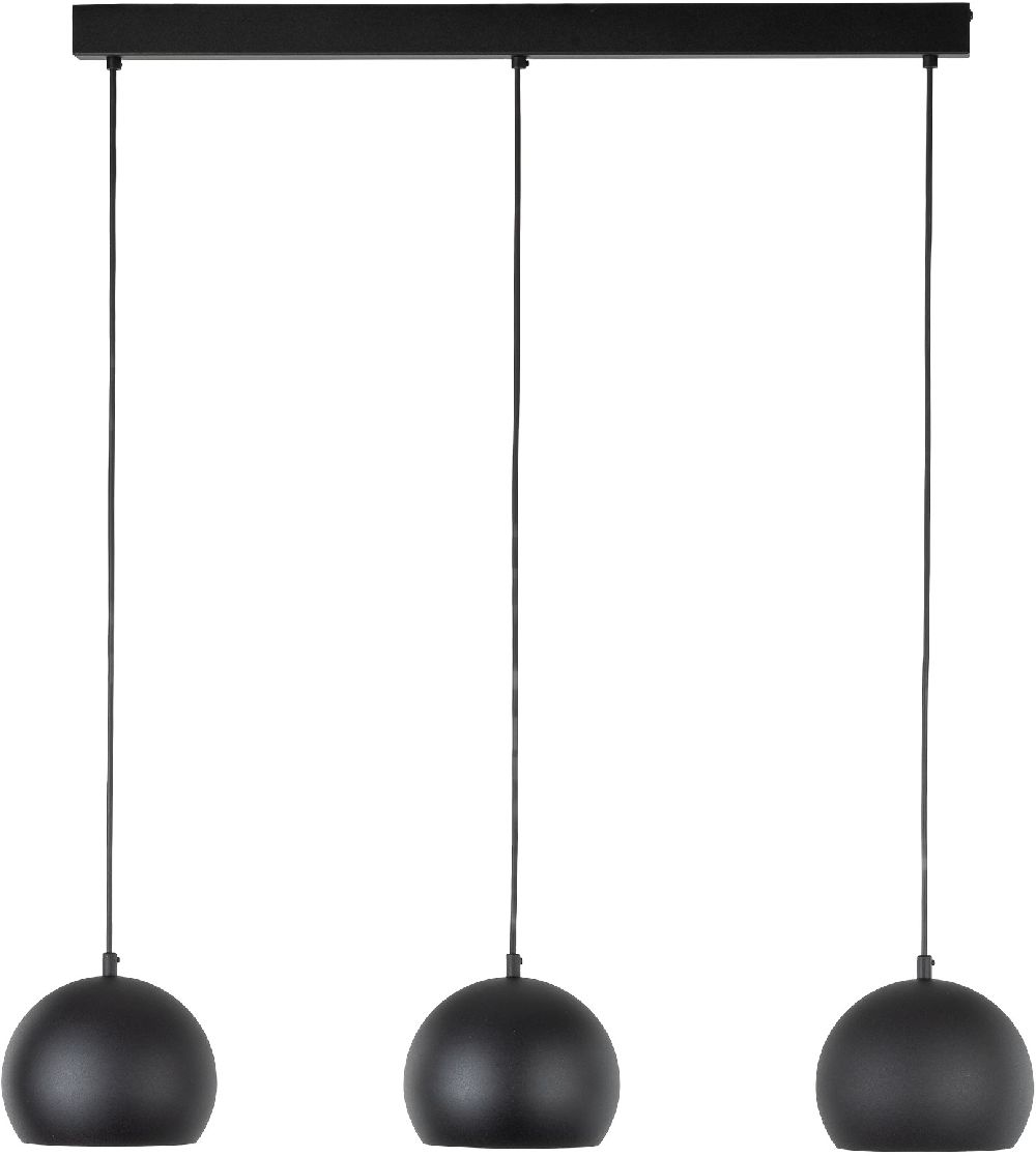 TK Lighting Zoe Pendelleuchte 3x15 W schwarz 10169