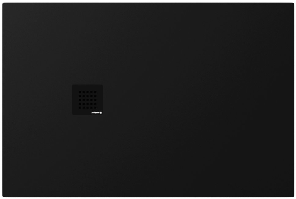 Polysan Treneca Rechteckige Duschwanne 120x80 cm schwarz 84302.21