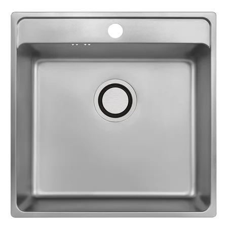 Laveo Besos Stahlspüle 49x48 cm stahl SLB_210T