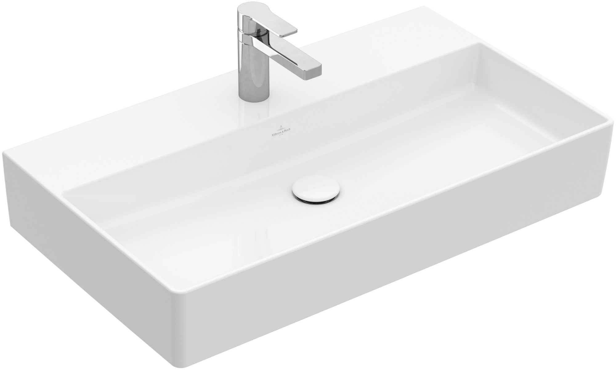 Villeroy & Boch Memento 2.0 umywalka 80x47 cm prostokątna CeramiPlus Stone White 4A228LRW