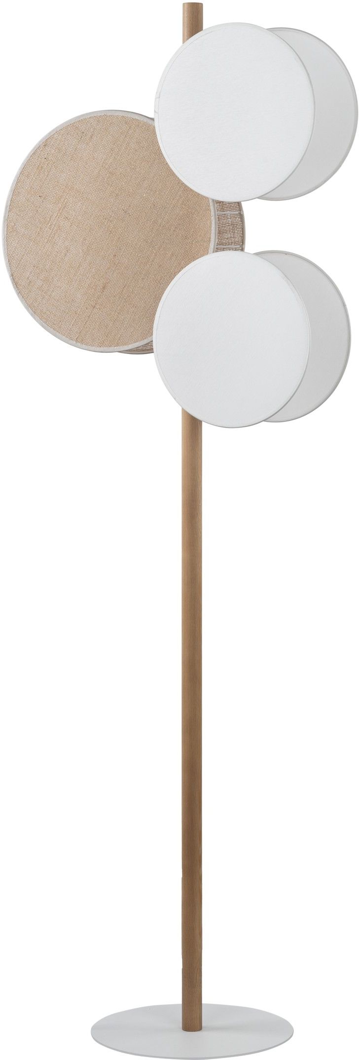 TK Lighting Pulse Stehlampe 3x15 W weiß-holz 5960