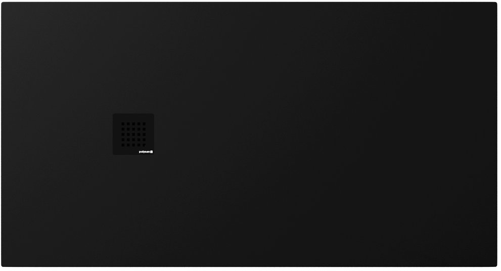 Polysan Treneca Rechteckige Duschwanne 150x80 cm schwarz 84305.21