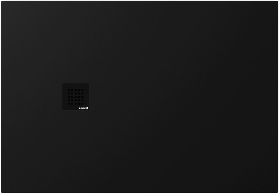 Polysan Treneca Rechteckige Duschwanne 130x90 cm schwarz 84308.21