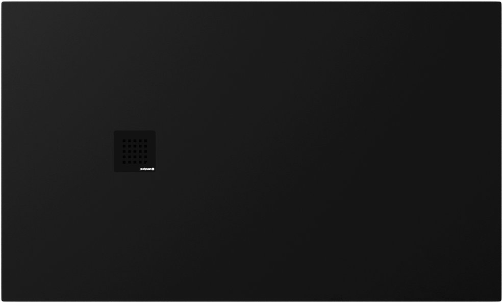 Polysan Treneca Rechteckige Duschwanne 150x90 cm schwarz 84310.21