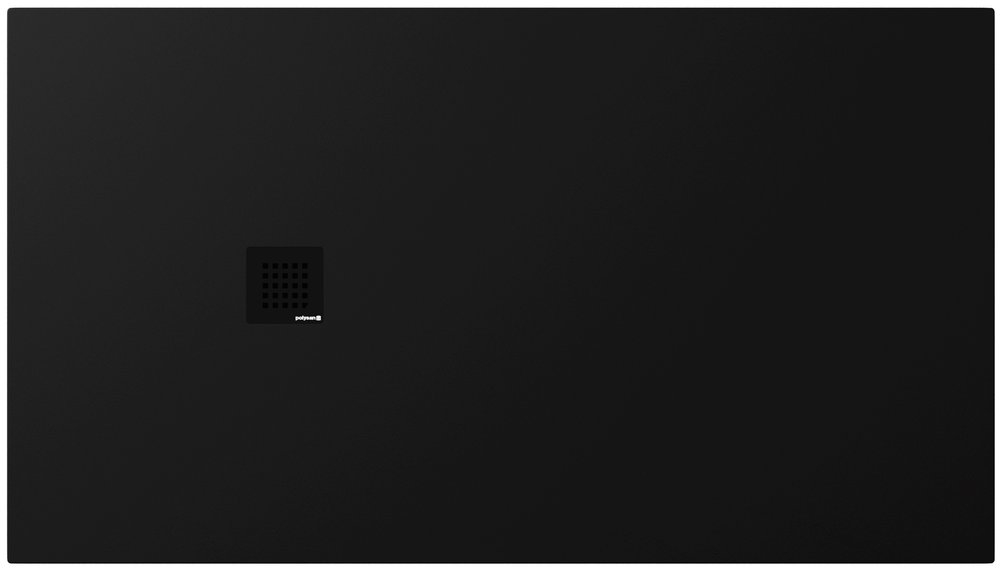 Polysan Treneca Rechteckige Duschwanne 160x90 cm schwarz 84311.21