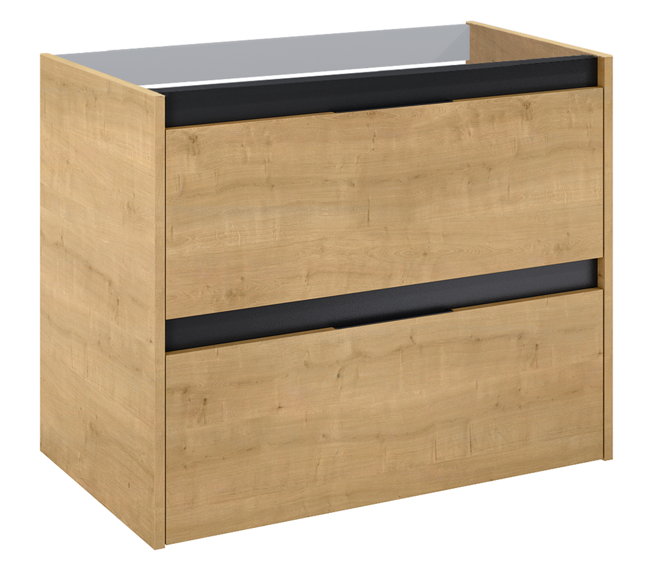 Roca Alpine Kabinett 45.2x78.5x59 cm Unterschrank hängend eiche A857865464