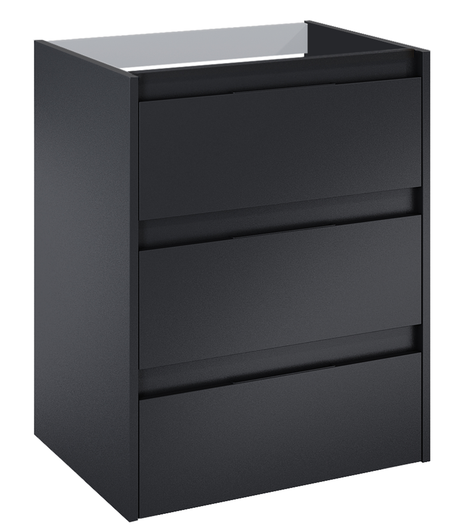 Roca Alpine Kabinett 58.5x45.2x74 cm Unterschrank hängend schwarz A857866532