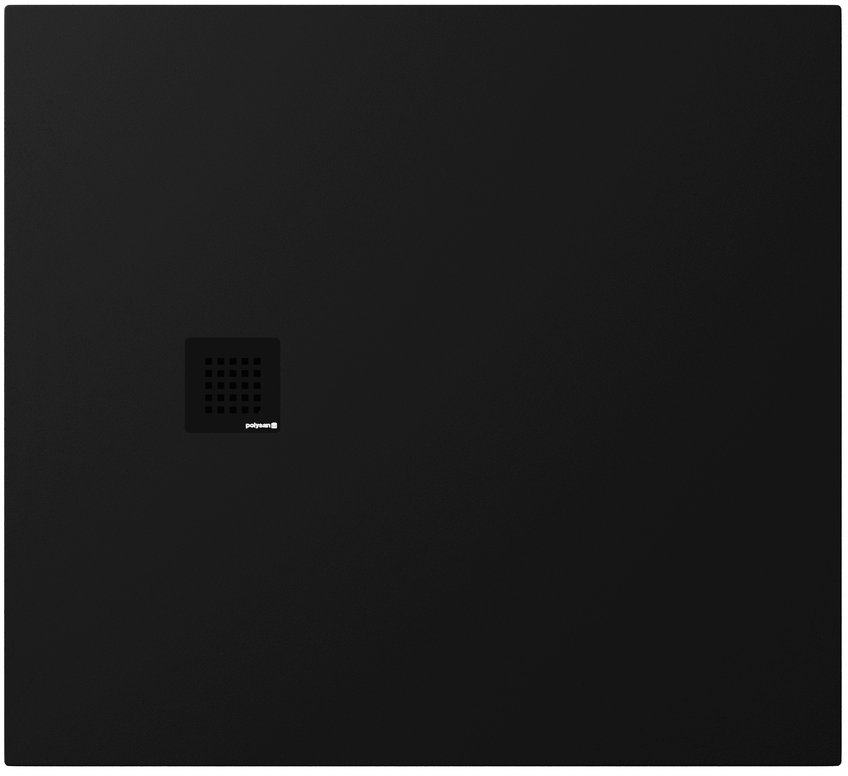 Polysan Treneca Rechteckige Duschwanne 110x100 cm schwarz 84312.21