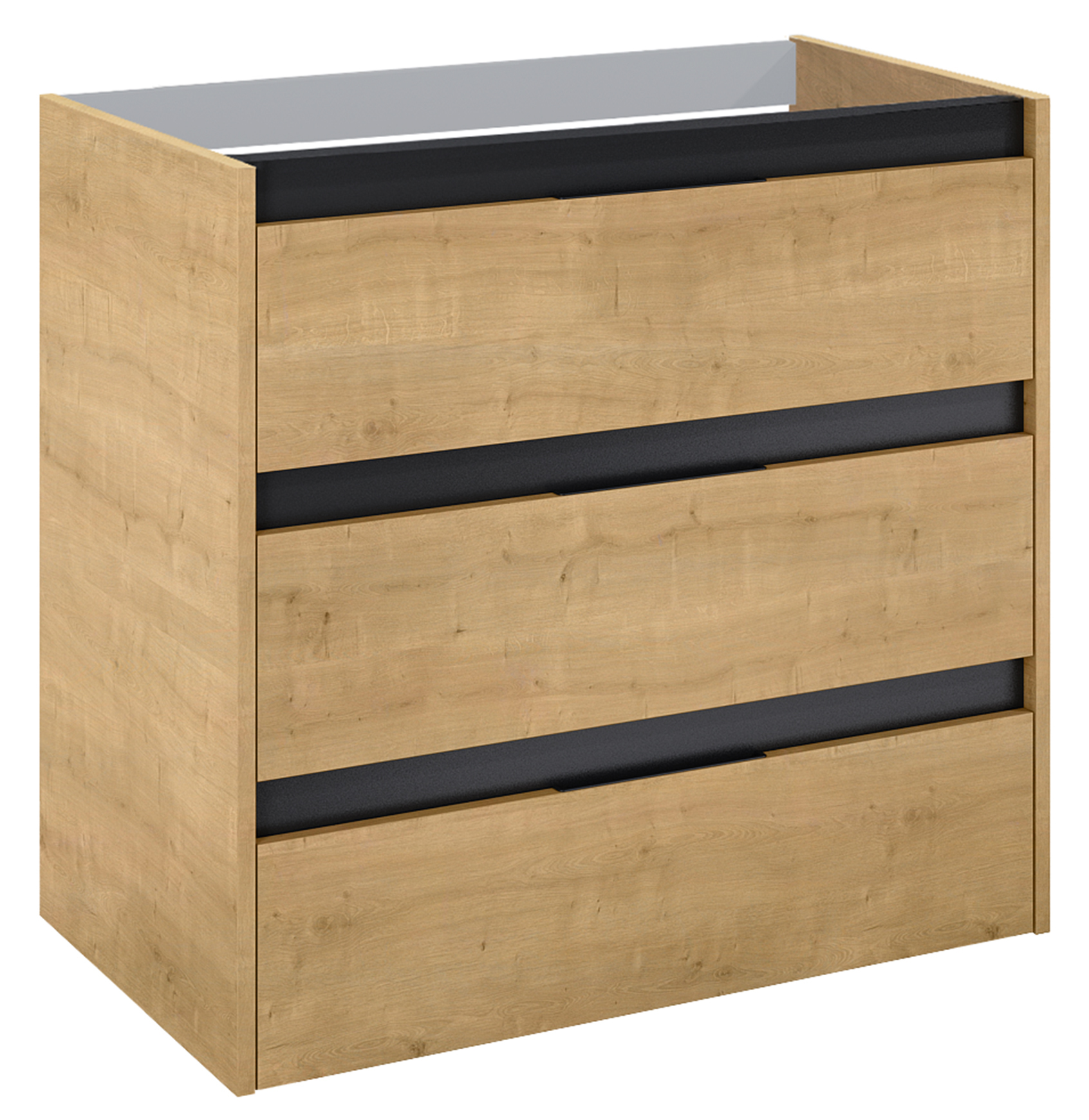 Roca Alpine Kabinett 78.5x45.2x74 cm Unterschrank hängend eiche A857868464