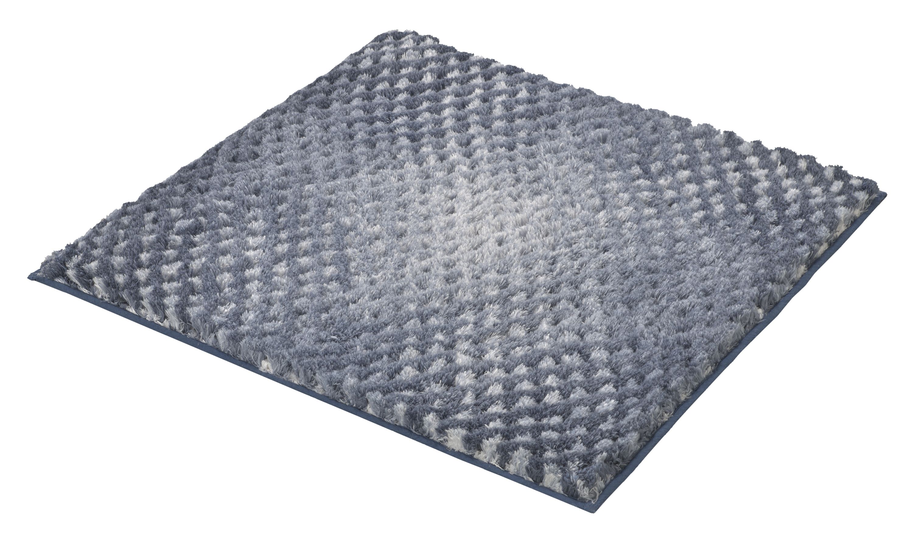 Kleine Wolke Cory Badezimmerteppich 60x60 cm quadratisch blau 9121750135