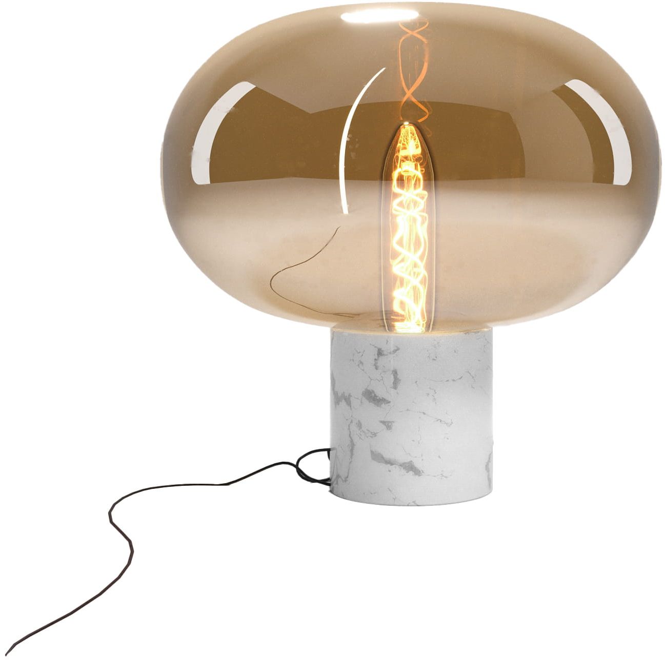 MaxLight Moonstone Tischlampe 1x7 W weiß-bernstein T0056