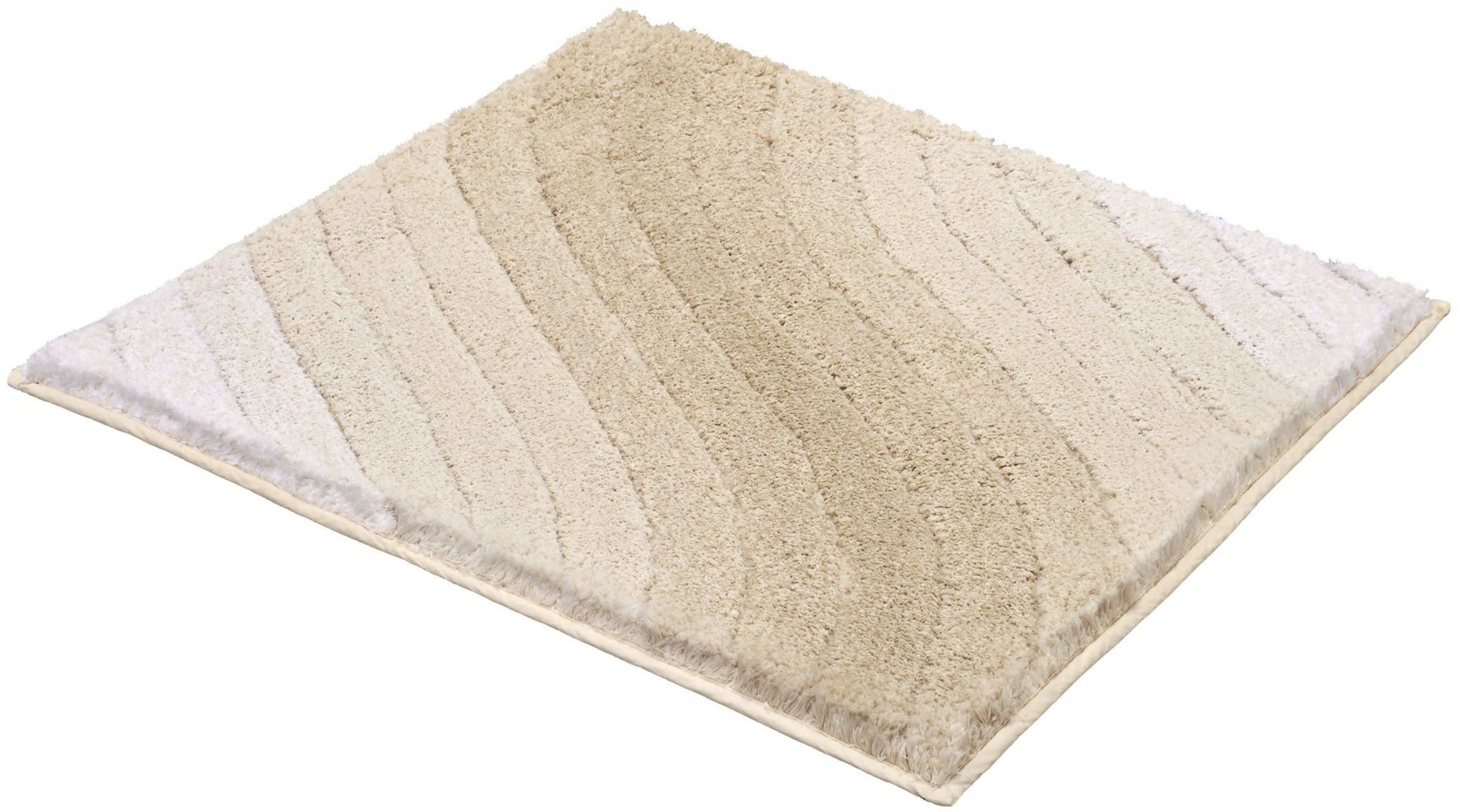 Kleine Wolke Tender Badezimmerteppich 60x60 cm quadratisch beige 4099226135