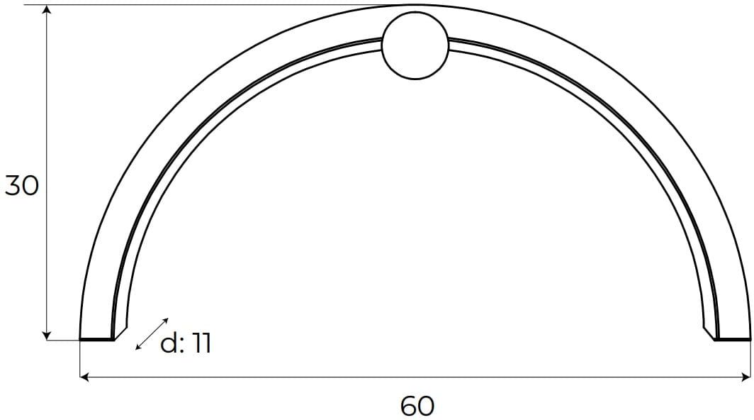 MaxLight Trio Arc Leuchter 1x16 W schwarz W0335