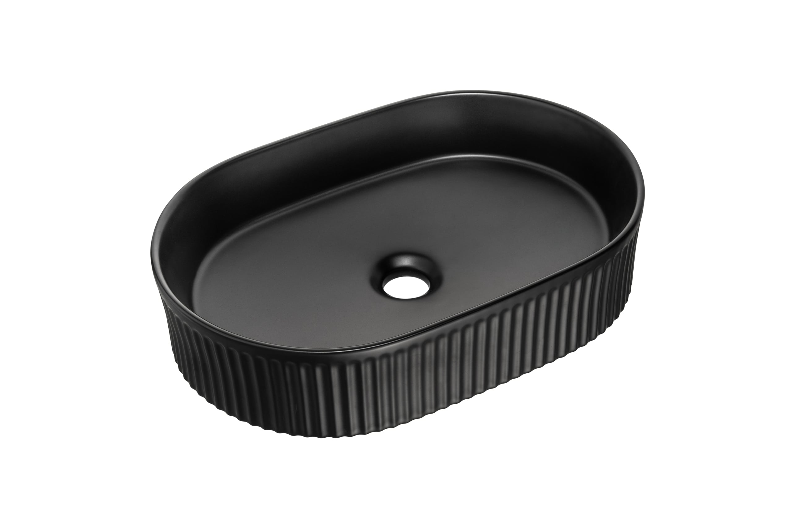 Comad Beyond Waschbecken 48x32.5 cm oval Aufsatzwaschbecken schwarz BEYOND 5 BLACK ( E-6564 )