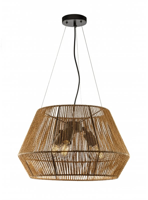 GTV Eranko Pendelleuchte 3x40 W braun OS-ERAN2-05-DEC