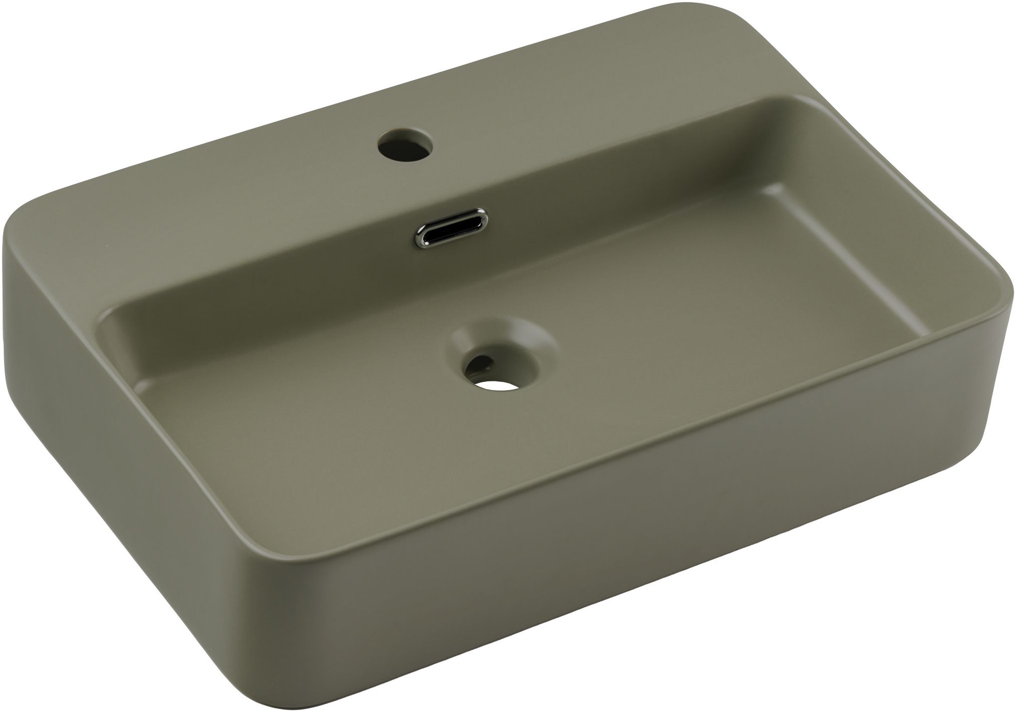 Comad Trust 2 Waschbecken 55x38 cm rechteckig Aufsatzwaschbecken grün TRUST 2 OLIVER GREEN ( E-6282 )