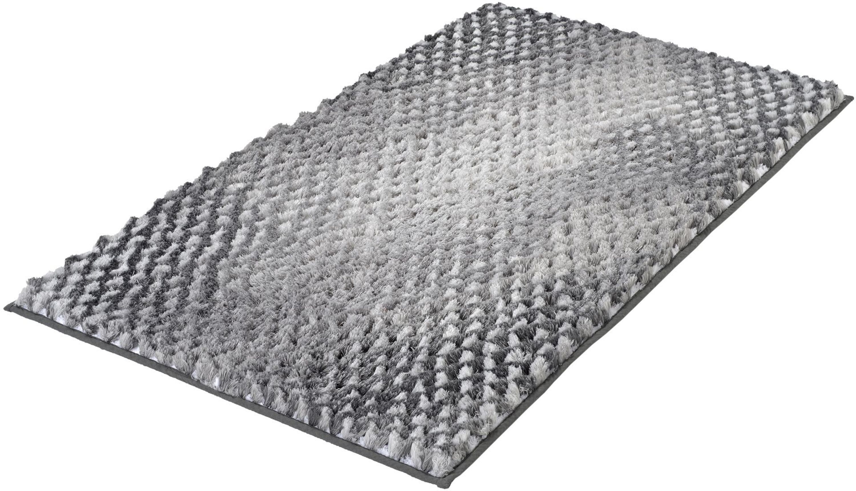 Kleine Wolke Cory Badezimmerteppich 100x60 cm rechteckig grau 9121901360