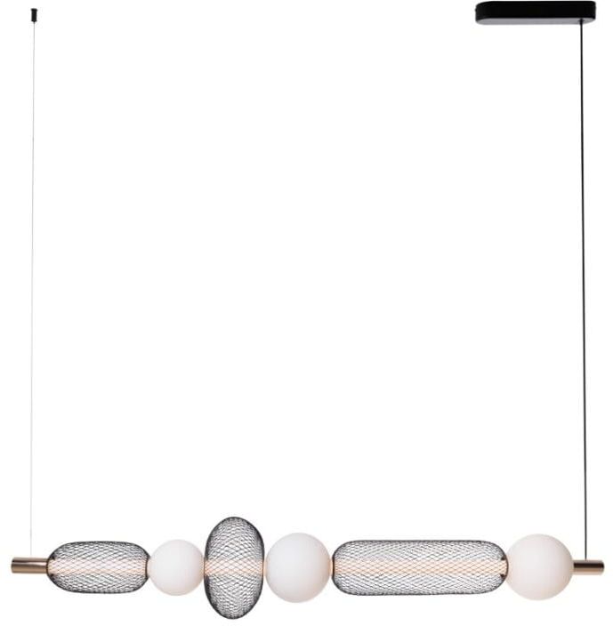 MaxLight Bora Pendelleuchte 1x29 W schwarz-gold P0593