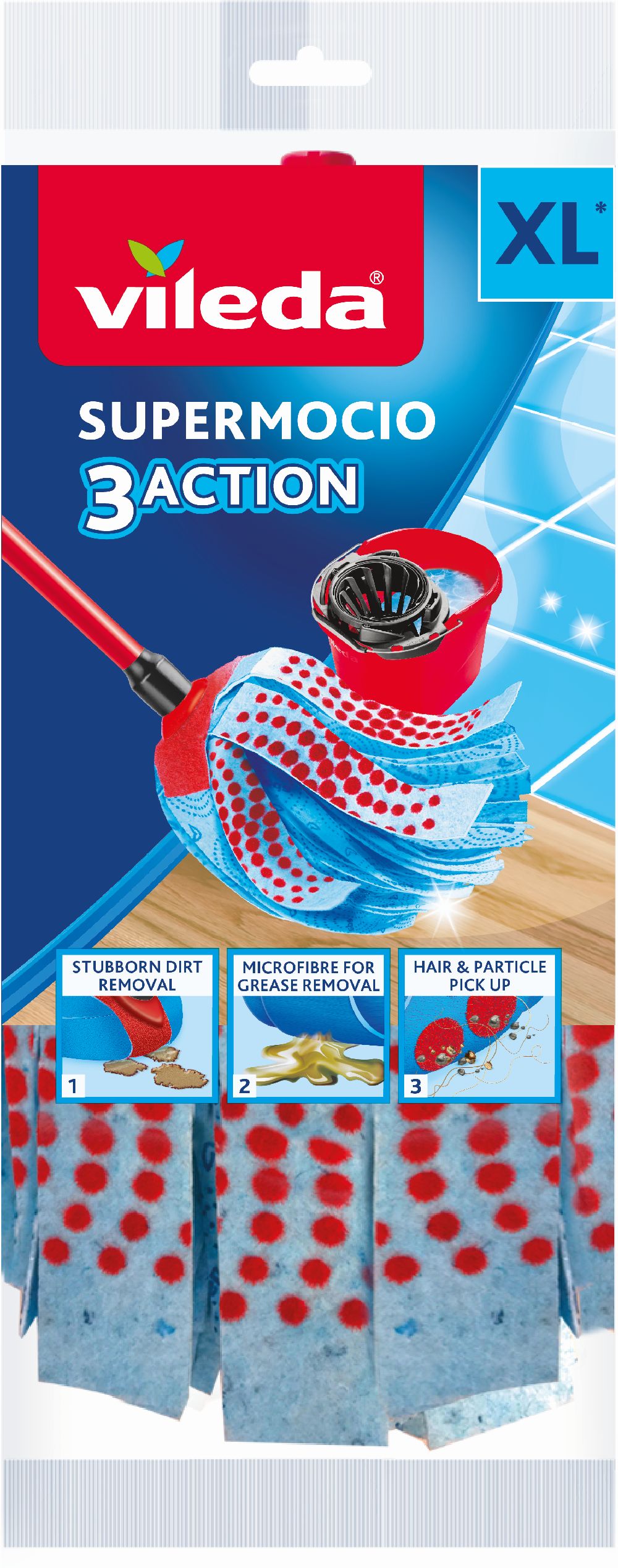 Vileda 3Action Velour XL Mopp 167968