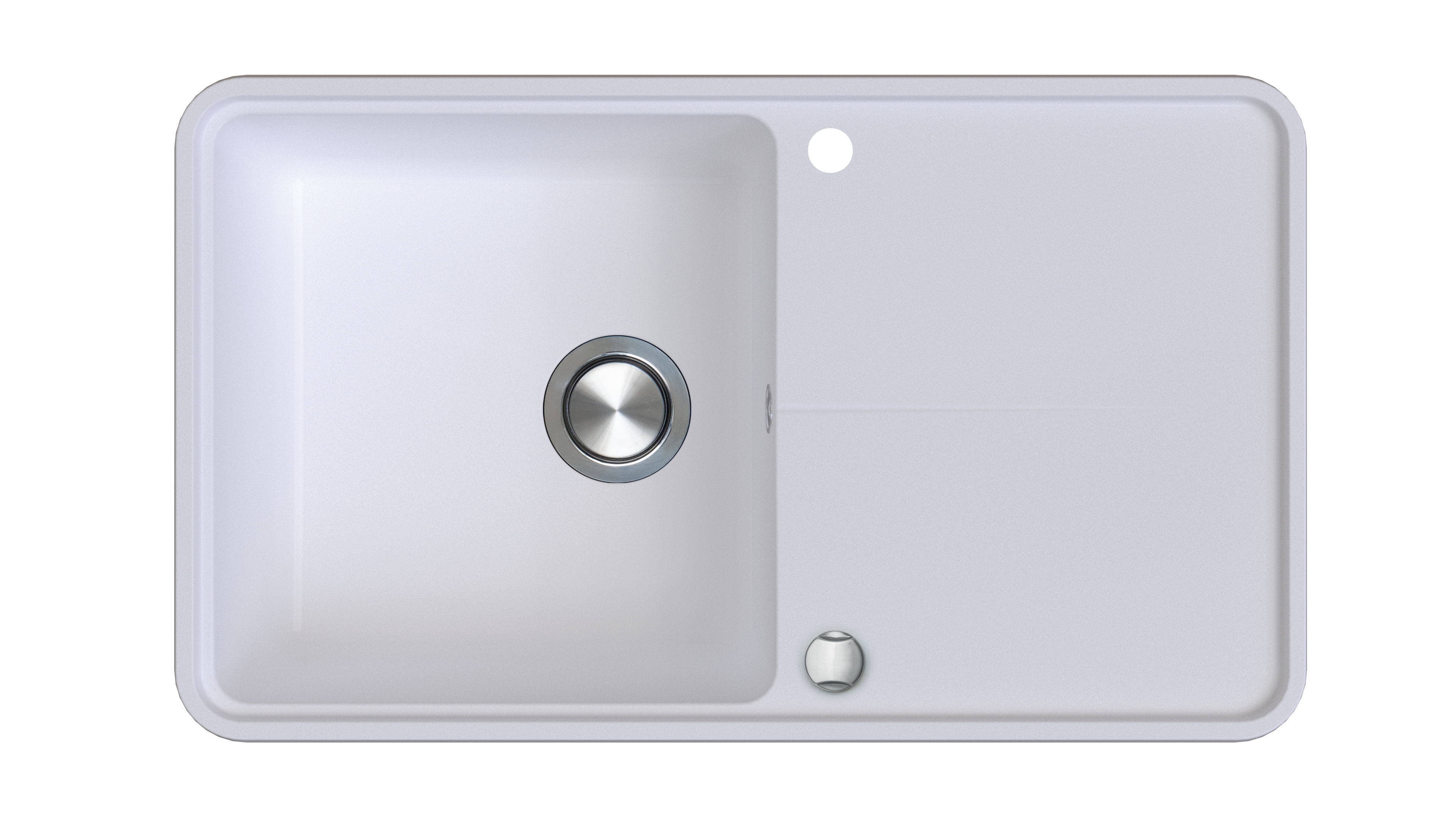 Berg Victoria Granitspüle 78x50 cm weiß BRV2211