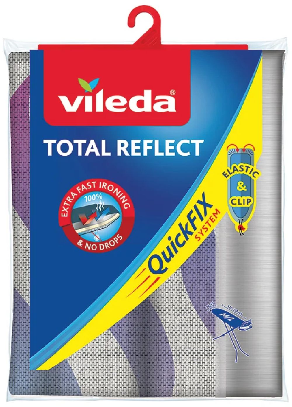 Vileda Total Reflect Bügelbrettbezug 130x45 cm 163263