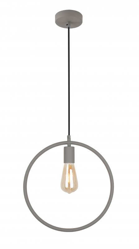 GTV Fija Pendelleuchte 1x40 W grau/aschfarben OS-FI-E27-15-DEC
