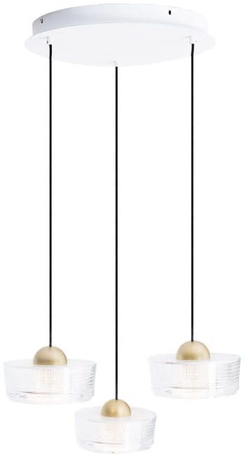 MaxLight Lipari Pendelleuchte 3x22 W transparent-gold P0543