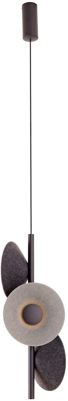 MaxLight Puro Pendelleuchte x8 W schwarz-grau/aschfarben P0562